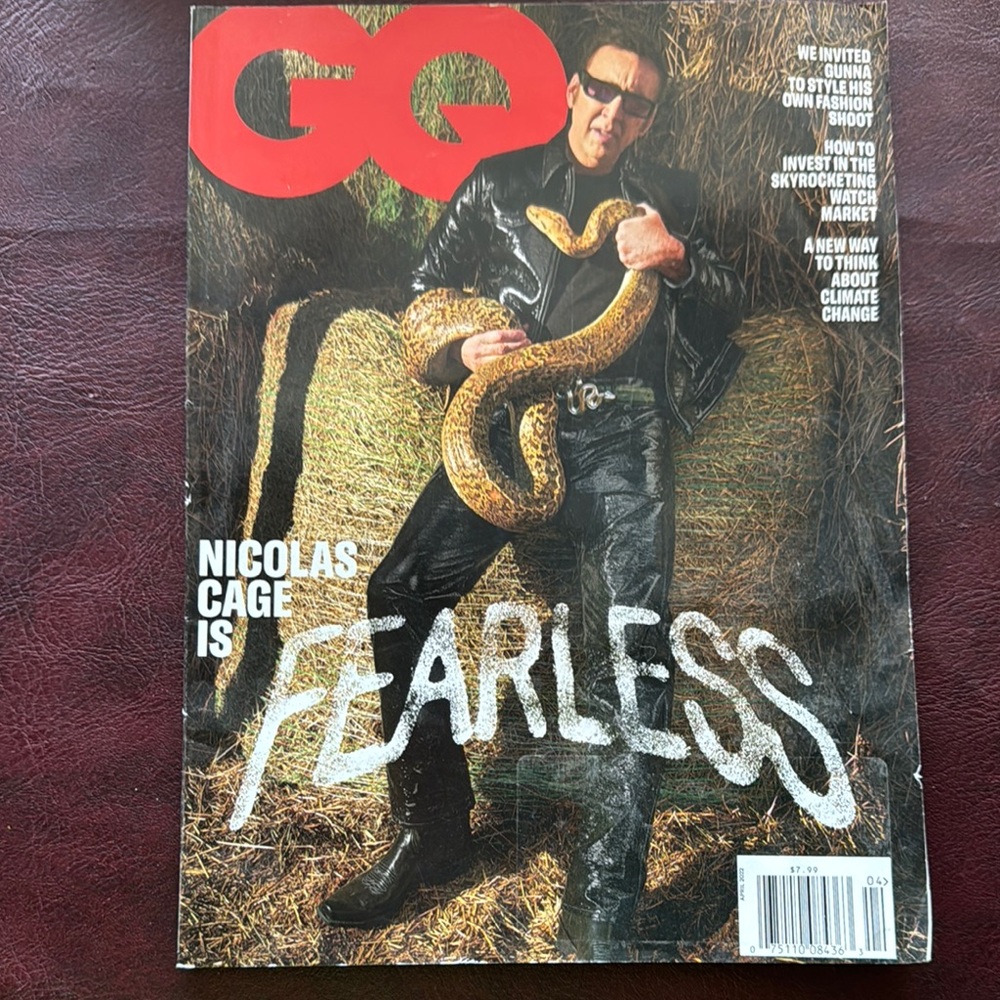 GQ Magazine Nicolas Cage Is Fearless